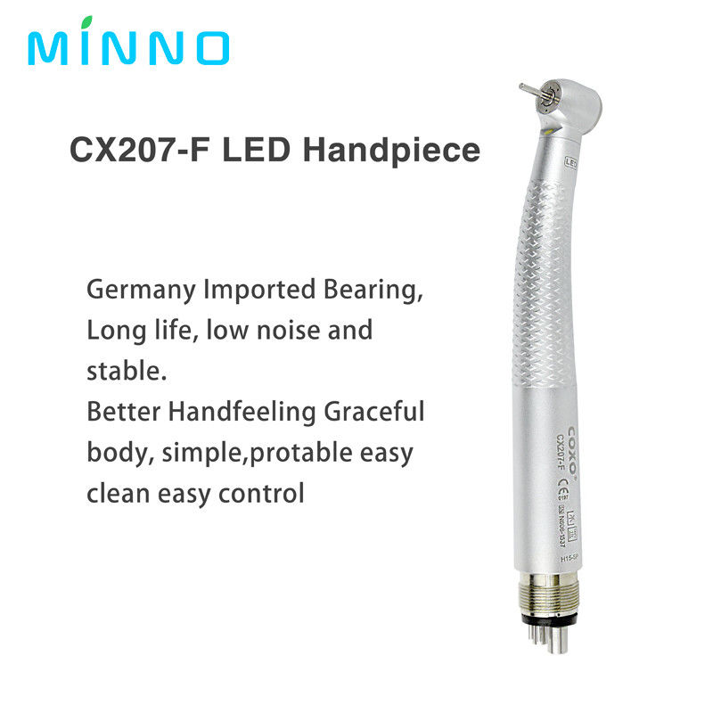 300000rpm Coxo High Speed Handpiece 4 lỗ LED Dental Handpiece với 3 Way Spray
