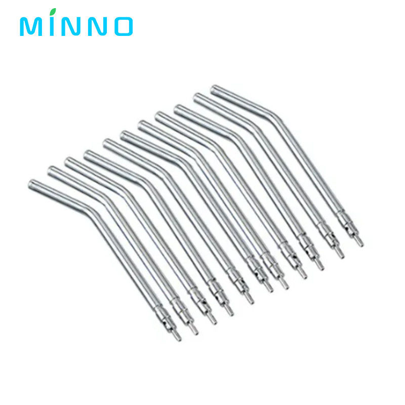 10pcs Stainless Steel răng Air Triple Syringe 3 Way răng không khí nước phun phun mũi tiêm mẹo