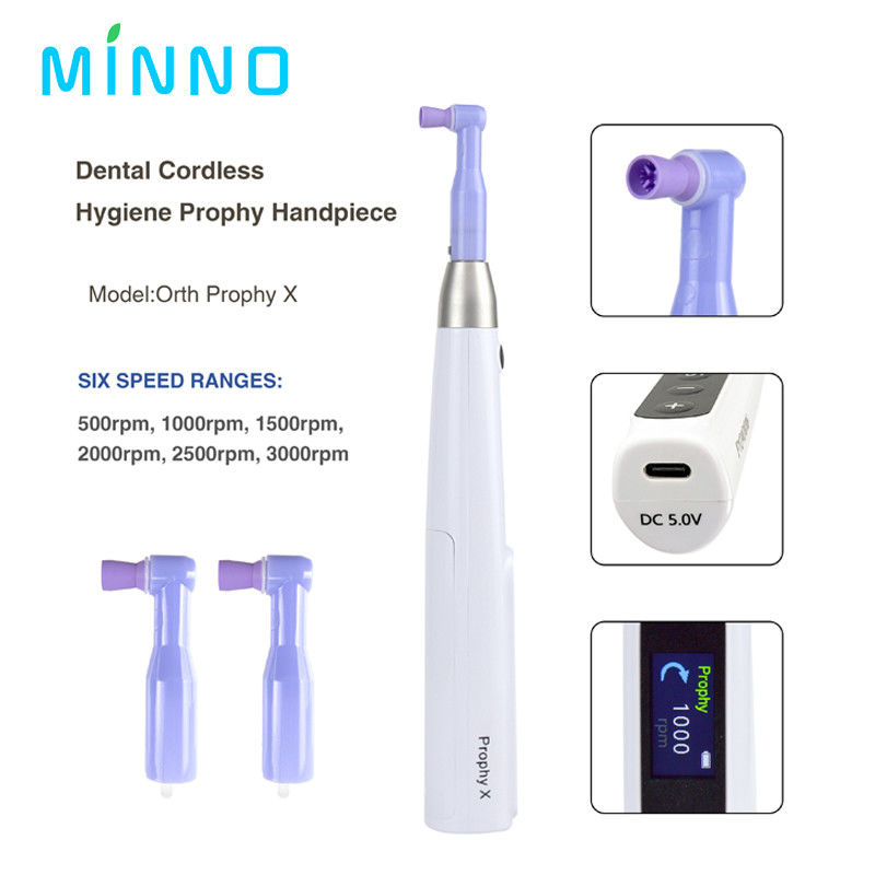 Máy đánh bóng răng không dây Máy điện không dây với góc Prophy Máy dụng cụ nha khoa