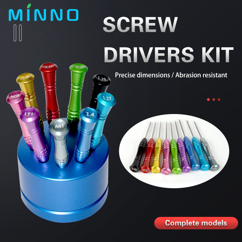 1PC Dental Implant Screw Driver Stainless Steel Micro Screwdriver với tay cầm cho cấy ghép