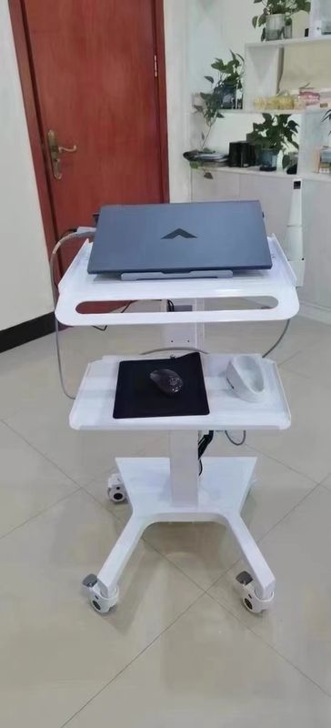 Trolley Y tế Đứng Thiết bị phòng thí nghiệm nha khoa Bánh xe im lặng Máy quét 3D miệng Máy cầm máy chủ Xe di động Với ổ phanh Dentis