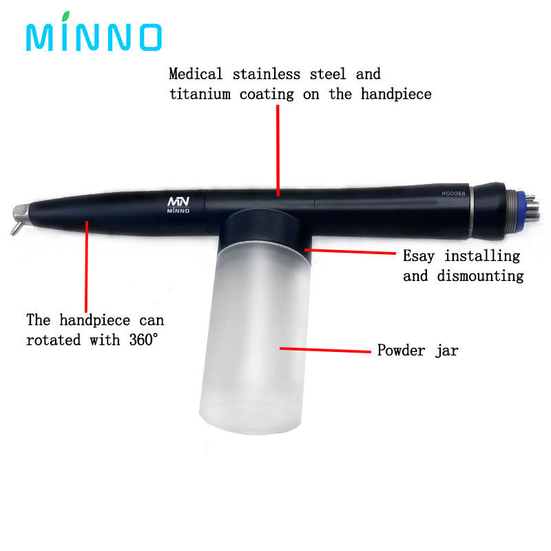 Dental Aluminum Oxide Microblaster Air Polisher Dental Alumina Gun Air Abrasion Polisher 2/4hole Điều trị nha khoa
