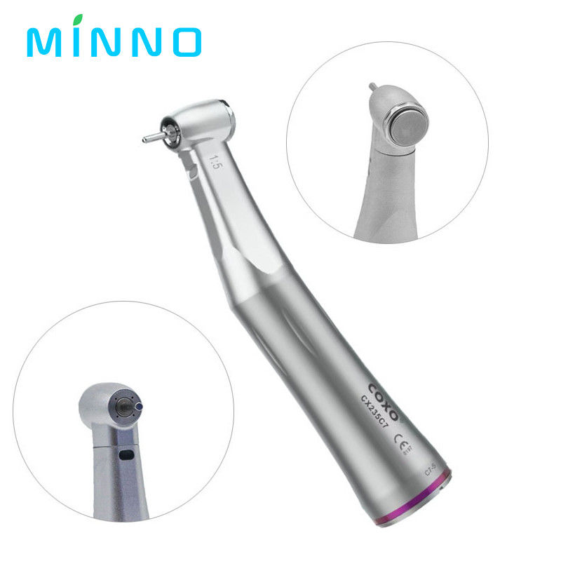 Nha khoa 1/5 Máy cầm tốc độ thấp Tăng vòng tròn màu đỏ góc ngược Máy phun nước bên trong cho động cơ loại E