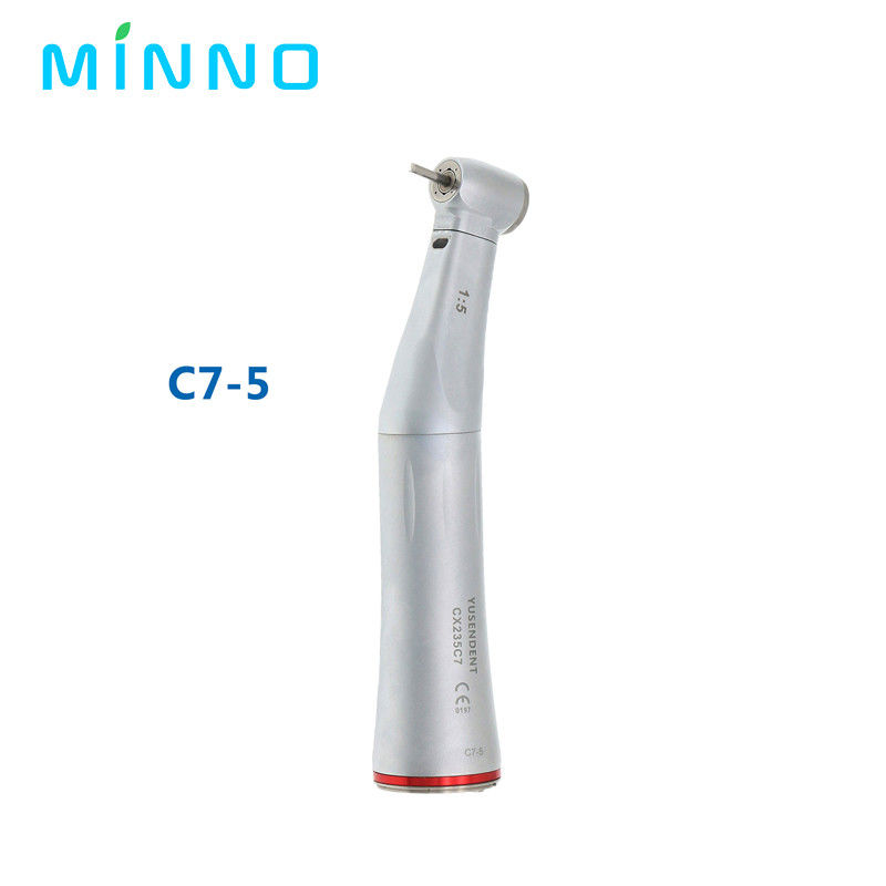 Nha khoa 1/5 Máy cầm tốc độ thấp Tăng vòng tròn màu đỏ góc ngược Máy phun nước bên trong cho động cơ loại E