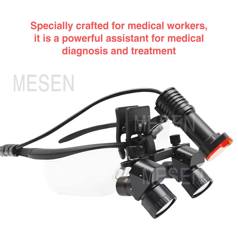 Oental Medical Oral Corner 5X Magnifier Lúp nha khoa Đèn đèn pha Đèn nha khoa phẫu thuật không dây Đèn nha khoa di động với đèn đèn đầu