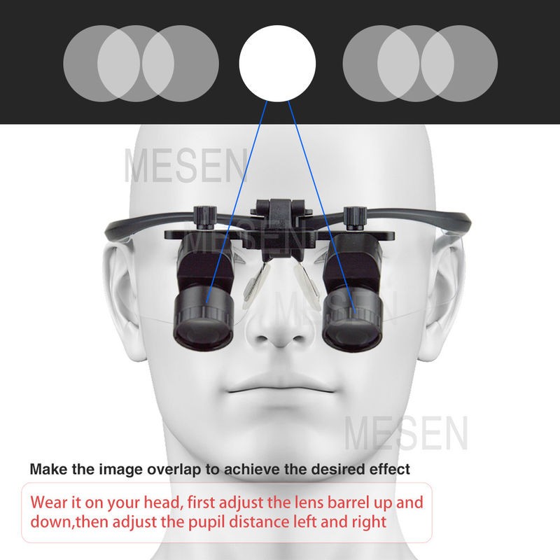 Oental Medical Oral Corner 5X Magnifier Lúp nha khoa Đèn đèn pha Đèn nha khoa phẫu thuật không dây Đèn nha khoa di động với đèn đèn đầu
